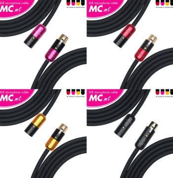 Samgool Microphone Cable XLR Male to Female, Sound Card Audio Balanced Extension Cord with Adapter