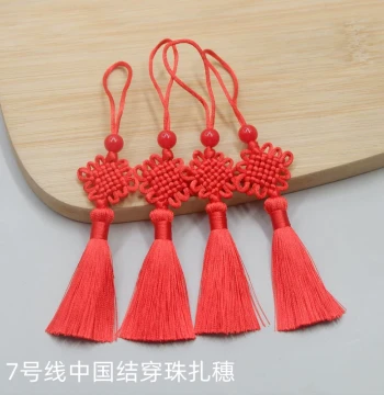 Chinese Knot Door Hanging Decorations - Small and Large Red Concord Knots for Living Room, Housewarming, and Festive Occasions