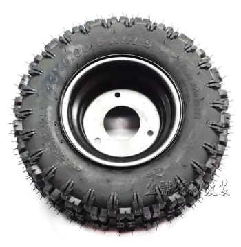 DIY Four-Wheel Go-Kart and Beach Buggy Modified Tires - Thickened Tubeless Tires 13X5.00-6 Inch with Wheel Hub Assembly
