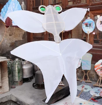 Intangible Cultural Heritage Handicraft Paper Kite Traditional Bamboo Frame Flyable Blank Paintable Assembly Swallow Goldfish DIY Kite