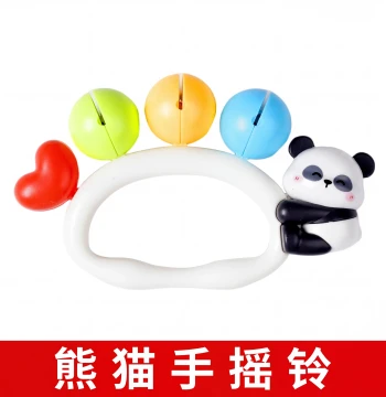 Baby Early Education Educational Toy Hand Bell Instrument for Ages 0-1, Kindergarten Toy Tambourine Dance Prop String Bell