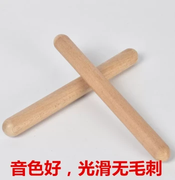 Orff Percussion Instruments Children's Music Teaching Kit Kindergarten Clappers Rhythm Sticks Wooden Early Education Toys