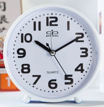Large-Display Desk Clock for Seniors, Clear Dial Bedside Alarm Clock for Students & Kids