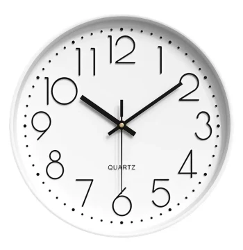 Minimalist Art Wall Clock for Living Room and Bedroom - Silent Quartz Movement