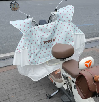 Summer Electric Scooter Windshield Cover - Thin, Waterproof, All-Season Universal Riding Blanket with Privacy Protection