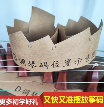 D-Tune Guzheng Bridge Positioning Diagram Tool - Specialized for Dunhuang 163 Model