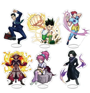 Hunter x Hunter Anime Merchandise - Kurapika and Hisoka Acrylic Standees for Student Desktop Display, 2D Collectibles
