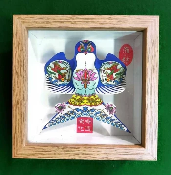 Weifang Kite Craft Ornament, Handmade Mini Paper Kite Souvenir for Friends and Events (Non-Flying)