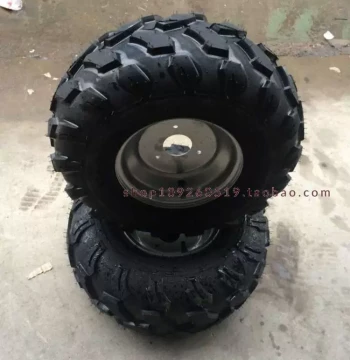 Quad ATV Go-Kart 8-inch Vacuum Tires, Thickened Front 19X7-8 Rear 18X9.5-8 inch Tire and Wheel Rim