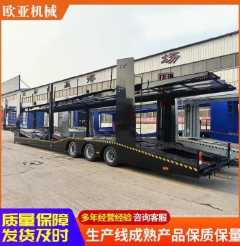 Extended Cage Car Transport Semi-Trailer - Double-Deck Hydraulic Lift European Style 6/8 Car Carrier