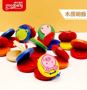 Wooden and Plastic Clapper Board, Orff Early Education Music Toy, Children's Percussion Instrument, Professional Dance Board