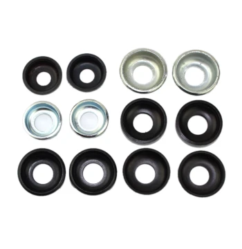 Bicycle Hub Steel Cups - Mountain Bike Front and Rear Axle Bearing Cones with Flanged Steel Balls