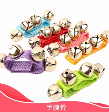 Orff Percussion Wrist Bells for Infants, Kindergarteners, and Elementary Students - Dance Performance Hand Bells, Shaker Bells, Early Education Toys