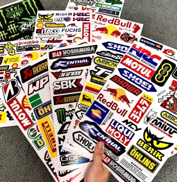 Motorcycle Reflective Stickers, Helmet Decals, Sponsor Graphics, E-bike Artwork, Creative Personalized Scratch Covers, Waterproof and Sunproof