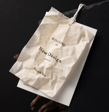 Xiaohongshu Trendy Cotton-Linen Hang Tags: Custom LOGO Price Labels with Free Design Service