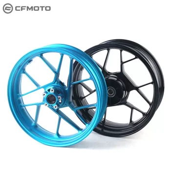 CFMOTO Genuine Motorcycle Parts, Chunfeng 675SR Front and Rear Wheel Rim Assembly, CF650-10 Steel Rim Hub