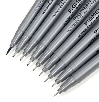 Pigment Liner Manga Art Markers Waterproof Brush Pen 0.05-0.