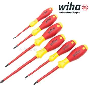 Imported German Wiha 321N Cross and 320N Flat Electrician Insulated Screwdrivers, PH1/2 Drivers