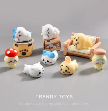 Chiikawa Cute Handmade Desktop Ornament Girl Trendy Toy Figure DIY Resin Accessories