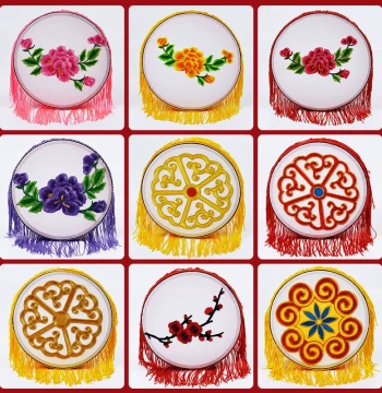 Spring Joy Money Drum Dance Prop, Lingnan Guangdong Lufeng Moon Wish Lanshui See Full Moon Hand Drum, Xiao Ya Xi Drum Rhyme Sounds