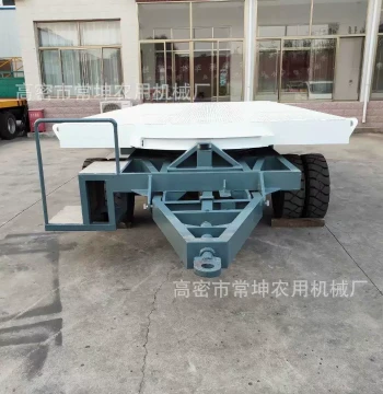 Manufacturer 50-Ton Forklift Tow Same-Track Flatbed Trailer Four-Wheel Linkage Steering Flexible Turn Trailer Group