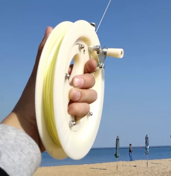 New Weifang Kite Line Reel Winding Wheel Hand-Held Reel Line Disk Flying Wheel Drop-Resistant ABS Kite Line Reel Spool