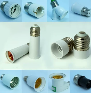 E27 Extended Lamp Holder, E27 to E14 Adapter with Extended Screw Base, E27 to B22/GU10/G9/G24, E14 to E27 Socket
