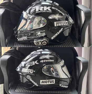 Sponsor Combo Motorcycle Decorative Decals - Reflective Helmet Modification LOGO Stickers for Scratch Coverage