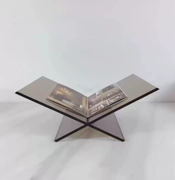 Modern Minimalist Sales Center Showroom Acrylic Bookshelf, Book and Magazine Clip Ornament, Magazine Rack, Book Rest, Catalog Display Stand