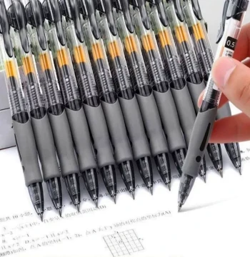 13/30pcs Retractable Gel Pens Set Black/Red/Blue Ink Ballpoi