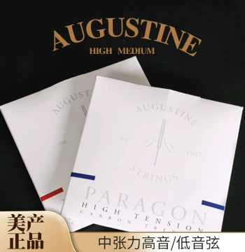 AUGUSTINE Paragon Classical Guitar Strings Standard Medium-High Tension Set Red and Blue Strings