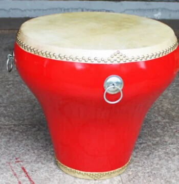 Hailang Musical Instruments 18-inch Flowerpot Drum, Cowhide Dragon Drum, Vase Drum, Opera Drum, Peking Opera Drum, Red Drum, Hall Drum - Hot Sale