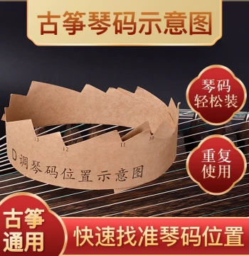 Guzheng Bridge Placement Diagram - D-Tuning Position Guide for 21-String Guzheng Installation