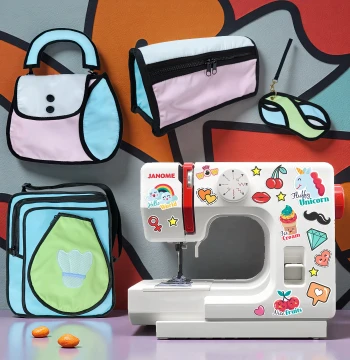 Lemeihui 2D Bag Sewing Machine Escape 2D Comic Bag DIY Handmade Kit Material Pack for Qixi Festival, College Students, and Home Use