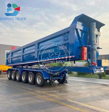 9m Rear-Dump Semi-Trailer for Sale, Heavy-Duty Rear-Tipping Semi-Trailer with Dump Bed and Flatbed
