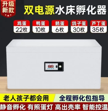 Small Household Waterbed Incubator Foam Incubation Box for Fertilized Chicken Duck Goose Pigeon Quail Eggs Egg Hatcher