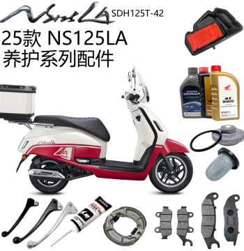 Oil Filter, Air Filter, Spark Plug, and Brake Lever Kit for Honda NS125LA (2025 Model) SDH125T-42 Disc Brake