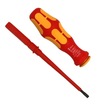 German WERA VDE Insulated Screwdriver Bits for Electricians, Cross-Through Design KK60 62 65 67I