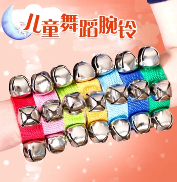 Orff Percussion Instrument Wrist Bells, Baby and Kindergarten Children's Dance Performance Hand and Foot Bells, Early Education Toy
