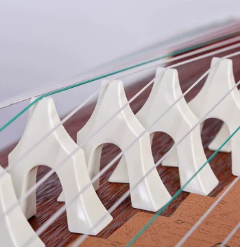 Bone China Guzheng Bridges - Full Set White Anti-Slip Instrument Accessories (1-21)