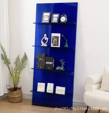 Floor Bookshelf for Newspapers and Magazines, Office Storage Rack, Living Room Display Stand Model 23008