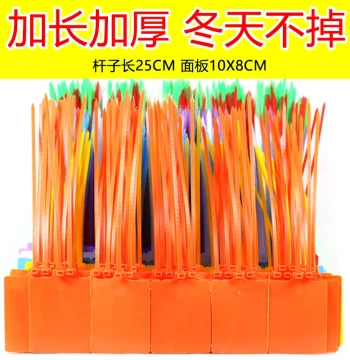 Extra-Long Disposable Plastic Seal Tags - Large Logistics and Fruit Tree Identification Labels