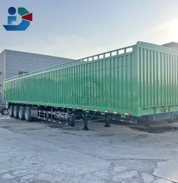 Side Dump Semi-Trailer for Sale 6-Axis Heavy-Duty Side Dump Semi-Trailer Standard Model Light-Duty Stake Bed