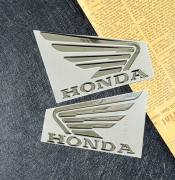 3D Soft Gel Wing Decal Sticker for Honda Motorcycles NS150GX/CBF/CBR400f Custom Emblem