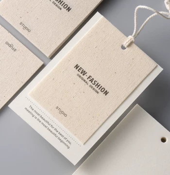 Designer Recommended Vintage Cotton-Linen Hang Tags, Custom LOGO Labels, Price Tags, Clothing Store Card Design and Customization