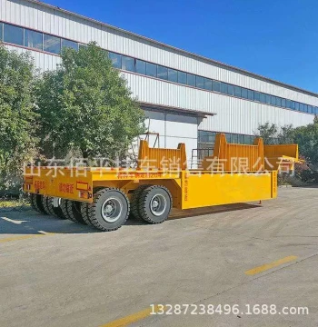 Low-Voltage Rail-Guided Molten Iron Cart Semi-Trailer for Sale, Warehouse Logistics Equipment, Electric Rail Flatbed Cart