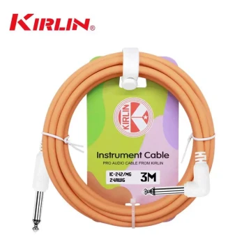 KIRLIN New Macaron Color Series Electric Guitar, Bass, and Acoustic Instrument Cables, Noise-Reducing Lines