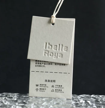 Trendy Rice-Scented Thickened Custom Hang Tags - Premium Specialty Paper Clothing Labels for Boutiques (Ready Stock, Minimalist Universal Design)