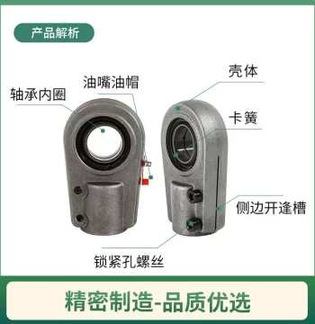 Hydraulic Cylinder Spherical Head GK20 SK GAS 25 30 35 40 50 60 with Rod End Joint Bearing