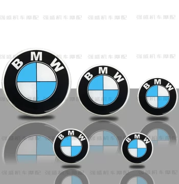 3D Stickers for BMW Motorcycles, Car Modification Emblems, EV Decorative BMW Round Logo Decals